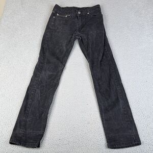 Levis 511 Jeans Mens 29x32 Black Slim Fit Stretch Dark Wash Western Streetwear